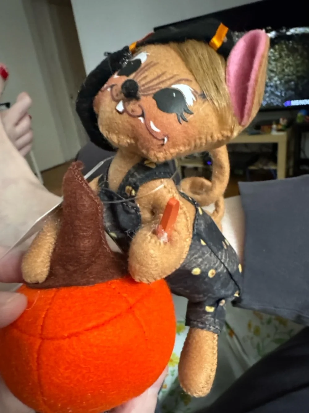 New with tags Annalee Pumpkin Carving Mouse